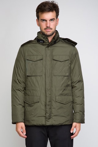 Chaqueta con capucha - Caqui