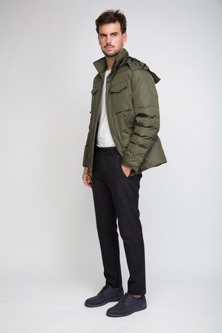 Chaqueta con capucha - Caqui