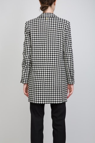 Chaqueta de lana - Negro y blanco