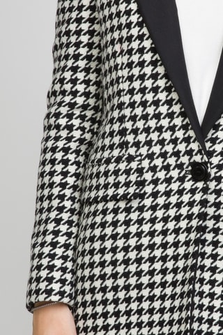 Chaqueta de lana - Negro y blanco