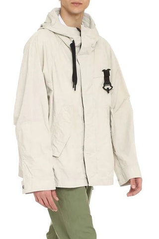 Impermeable con capucha Grenoble - Hueso claro