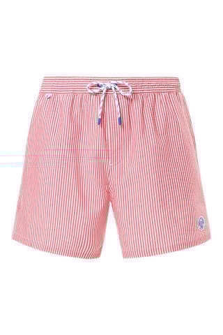 Bañador corto - Rojo y blanco