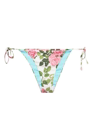 Braga de bikini - Blanco y rosa