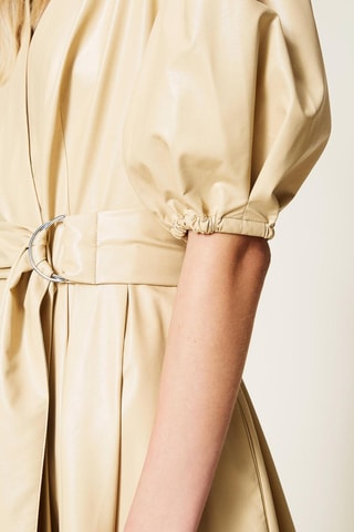 Vestido midi - Beige