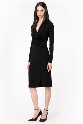 Vestido efecto doble prenda - Negro