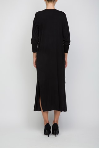 Vestido jersey de lana y cachemir - Negro