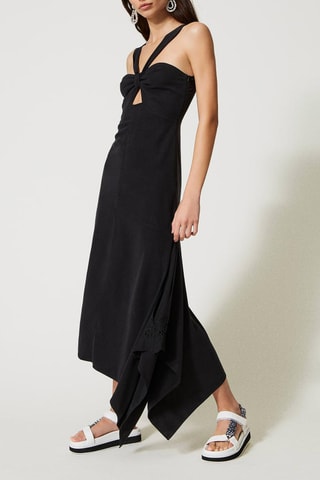 Vestido midi - Negro
