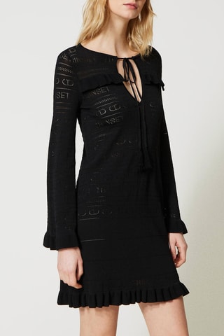 Vestido jersey - Negro