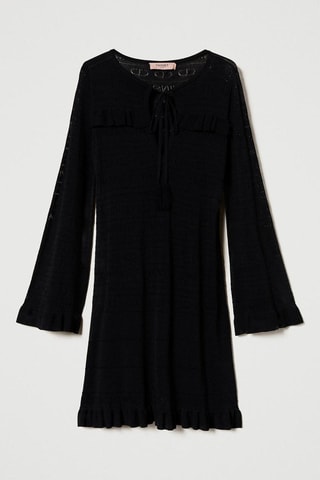 Vestido jersey - Negro