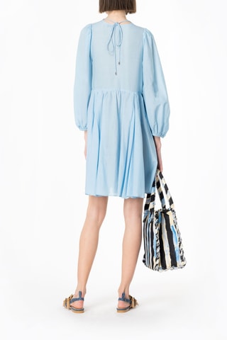 Vestido evasé - Azul claro