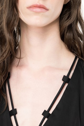 Vestido evasé - Negro