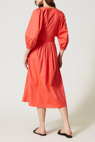 Vestido midi - Coral