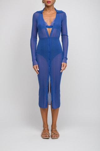 Abito a camicia - Blu scuro - Pinko