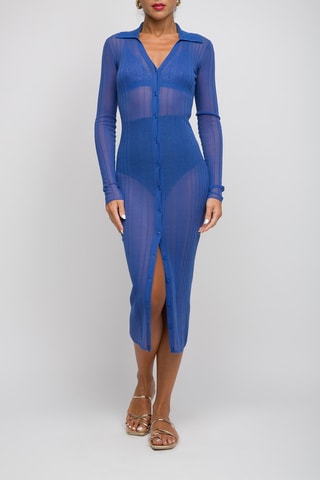 Abito a camicia - Blu scuro - Pinko