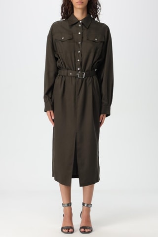 Vestido camisero - Verde oscuro