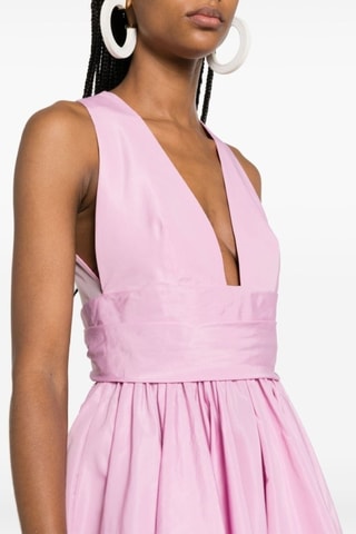 Vestido evasé - Rosa