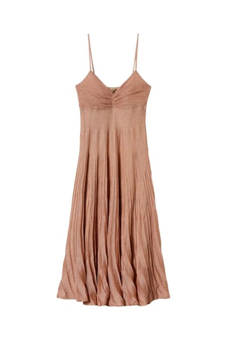 Vestido midi - Nude