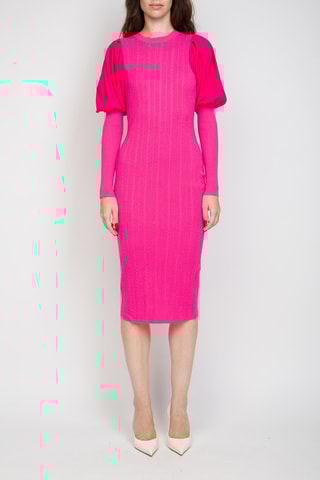 Vestido jersey - Fucsia