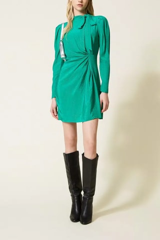 Vestido cruzado - Verde