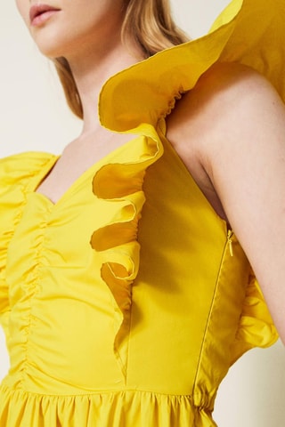 Vestido evasé - Amarillo