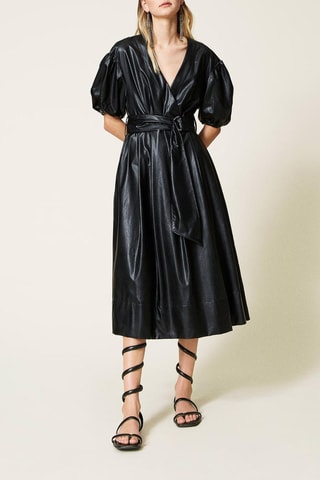 Vestido midi - Negro