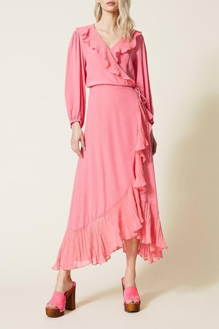 Vestido cruzado - Rosa