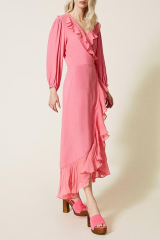 Vestido cruzado - Rosa