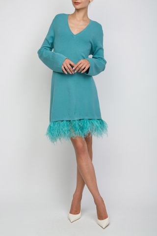 Vestido recto - Turquesa