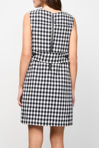 Vestido recto - Negro y blanco