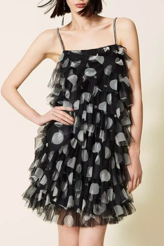 Vestido avolantado - Negro