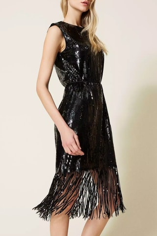 Vestido recto - Negro