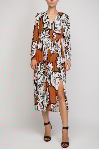 Vestido midi - Camel