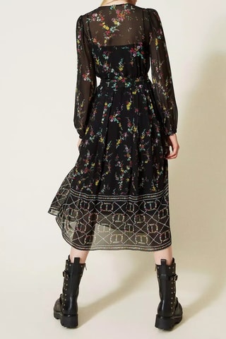 Vestido midi - Negro