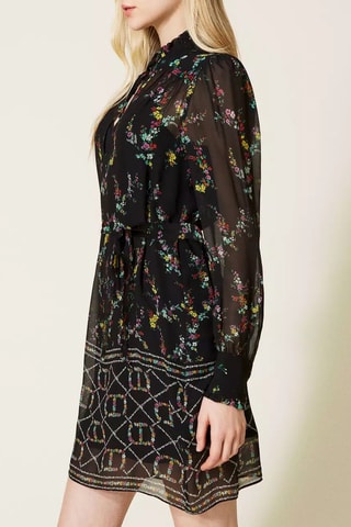 Vestido recto - Negro