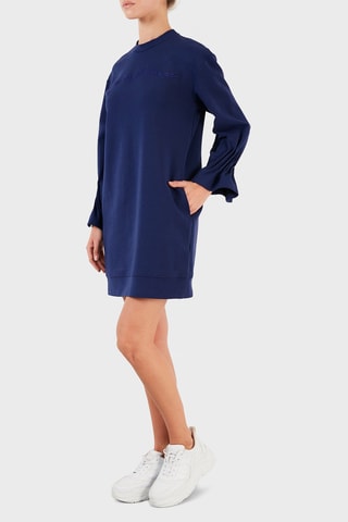 Vestido recto - Azul marino - Emporio Armani
