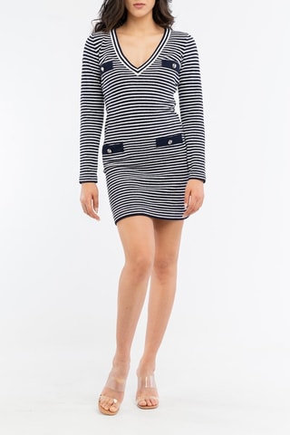 Vestido corto - 
Azul