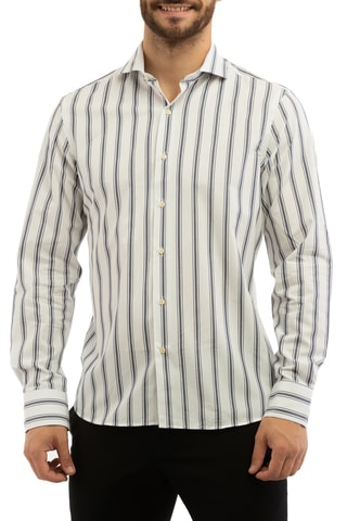 Camisa - Blanco y azul