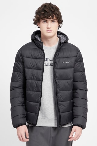 Anorak con capucha - Negro