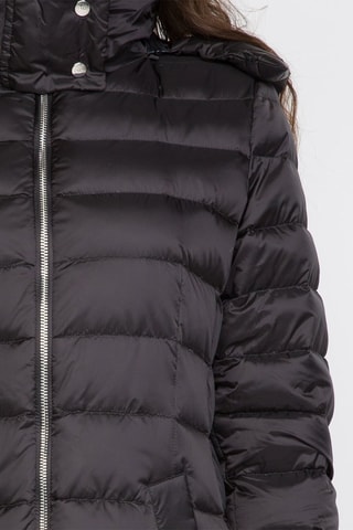 Anorak largo con capucha - Negro