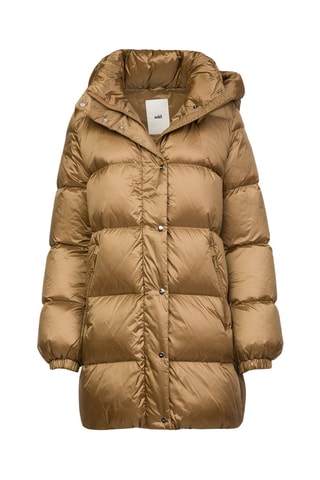 Anorak largo con capucha - Marrón