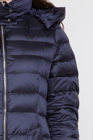 Anorak largo con capucha - Azul marino