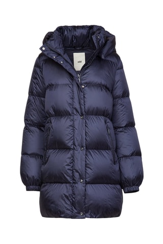 Anorak largo con capucha - Azul marino