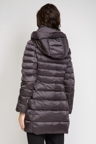 Anorak largo con capucha - Gris