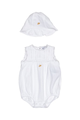 Body y sombrero - Blanco