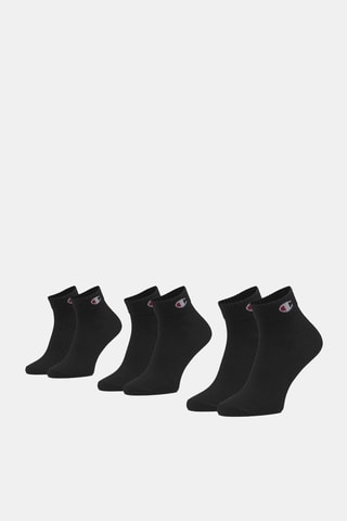 3 pares de calcetines cortos - Negro