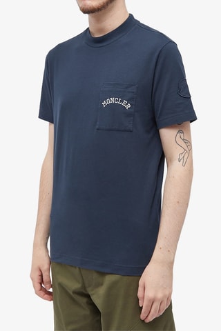 Camiseta Pocket - Azul marino