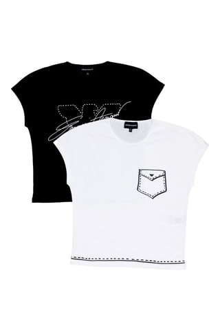 2 camisetas - Negro y blanco