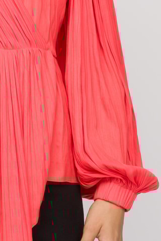 Blusa plisada - Coral