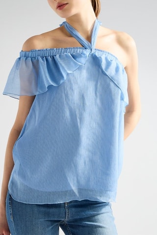 Blusa asimétrica - Azul