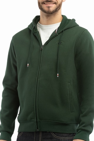 Sudadera con capucha - Verde oscuro